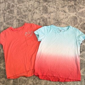 Vibrant Kids' Coral and Ombre Tees